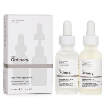 The Skin Support Set: Niacinamide 10% + Zinc 1% 30ml + Hyaluronic Acid 2% + B5 30ml