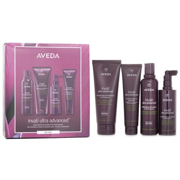 Aveda Invati Ultra Advanced 4 Step Light System Set: Light Shampoo 200ml+Light Conditioner 200ml+Serum 150ml+Treatment 100ml