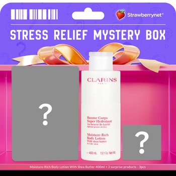 [Stress Relief  Mystery Box] Moisture-Rich Body Lotion With Shea Butter 400ml + 2 surprise products - 3pcs